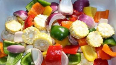 Шашлык из овощей на шампурах, мангале и в духовке – рецепты и маринады Маринованные овощи для шашлыка